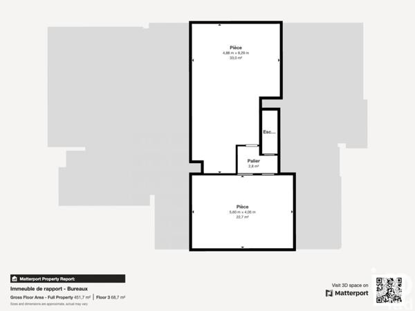 Bureaux à vendre 360 m² Joigny