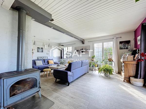 Plain-pied composé de 4 chambres dont une suite parentale