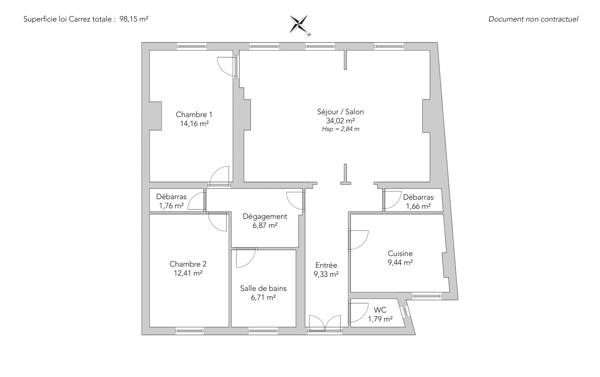 Appartement Paris 17 e - VILLIERS / PRONY