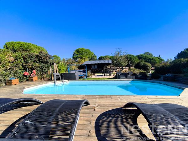 Villa de plain-pied de 158 m² avec studio, piscine et 1,5 hectare de terrain