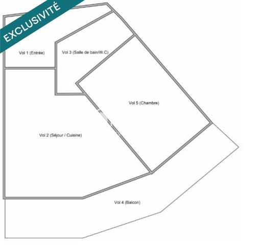 T2 avec balcon + piscine, loué ou non 800€/mois !