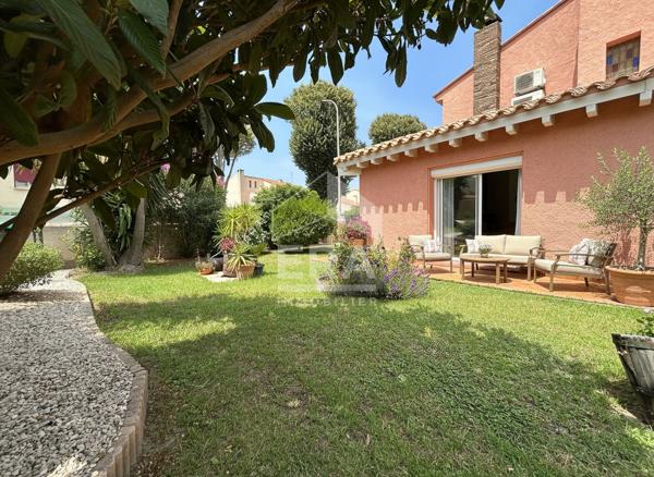 À vendre à Bompas : Maison 3 faces - 4 pièces - jardin - garage