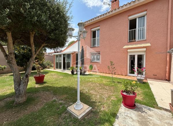 À vendre à Bompas : Maison 3 faces - 4 pièces - jardin - garage