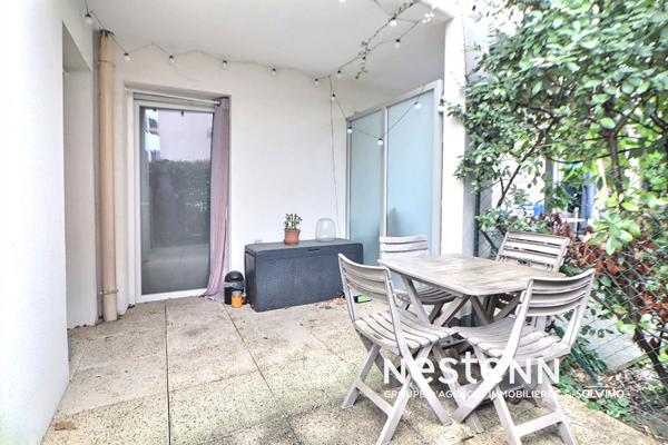 Appartement rez-de-jardin Saint Priest Centre Ville 3 pièces 57 m2, terrasse, jardin 28.40m2, garage fermé en sous-sol