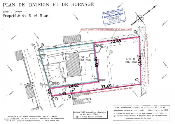 Terrain à vendre 587 m² Baulne