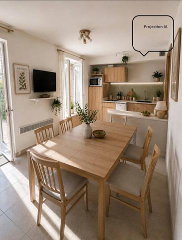 Appartement T3, terrasse et place de parking