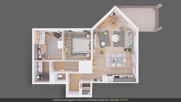 Appartement 3 pièces de 67.54 m² - Saint-Germain-en-Laye