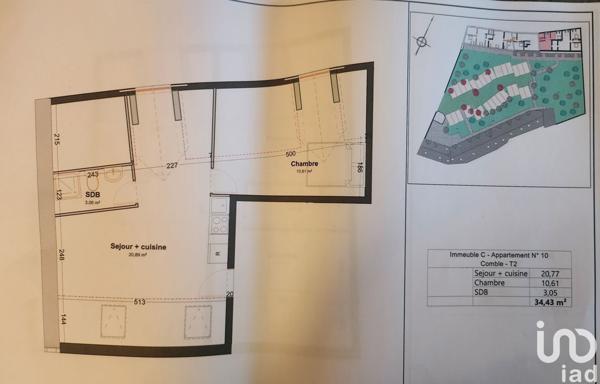 Appartement 2 pièces de 35 m² à Étampes (91150)