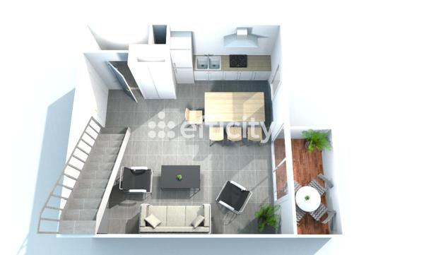 Appartement 3 pièces - 63 m² Exclusivité efficity