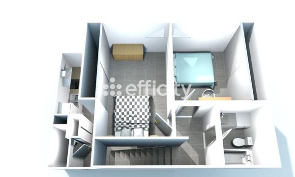 Appartement 3 pièces - 63 m² Exclusivité efficity