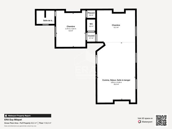 Appartement Paris 2 pièce(s) 47 m2