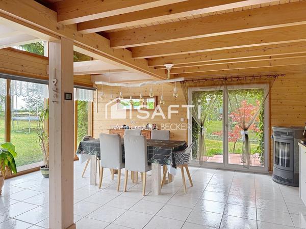 Maison en bois autoclave 150m2 au sol