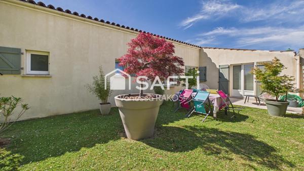MAISON FAMILIALE DE PLAIN PIED DE154 m² - 3 CHAMBRES GARAGE JARDIN