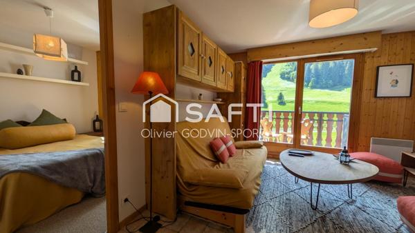 Appartement 2 Pièces avec balcon exposé plein Sud sans vis à vis avec vue imprenable sur les montagnes