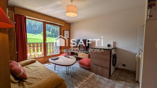 Appartement 2 Pièces avec balcon exposé plein Sud sans vis à vis avec vue imprenable sur les montagnes