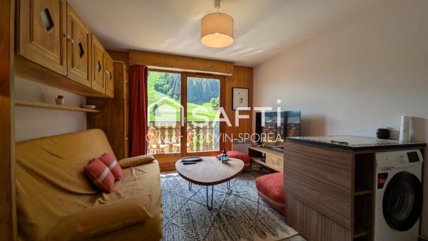 Appartement 2 Pièces avec balcon exposé plein Sud sans vis à vis avec vue imprenable sur les montagnes