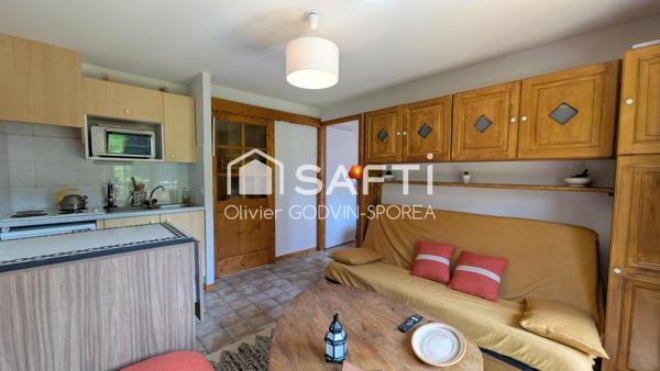 Appartement 2 Pièces avec balcon exposé plein Sud sans vis à vis avec vue imprenable sur les montagnes