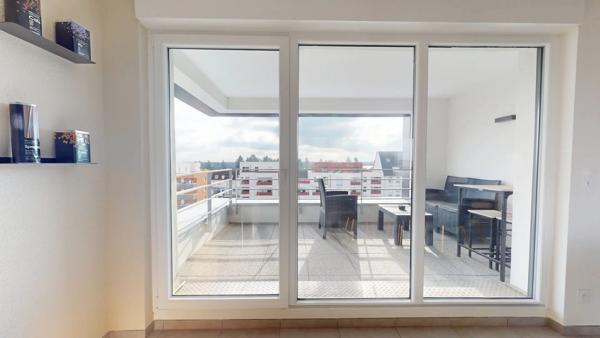 STRASBOURG – Aux portes de Koenigshoffen F4 de 91 m² – Dernier étage – Terrasse plein sud – Résidence 2024 – Garage