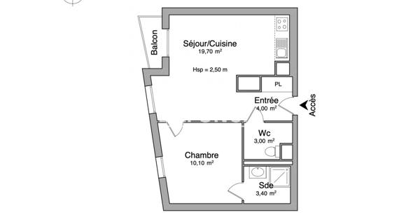 Location Appartement 2 pièces 40.2 m² - Amiens 80000
