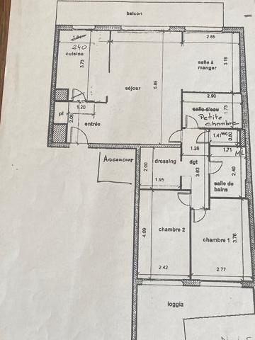 Appartement Courbevoie 4 pièce(s) 93 m2