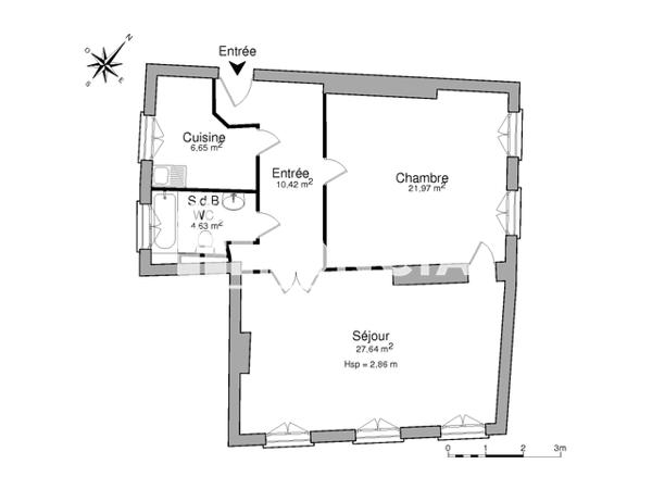 Location Appartement 2 pièces 71.31 m² - 51 RUE DE LA REPUBLIQUE Montauban 82000