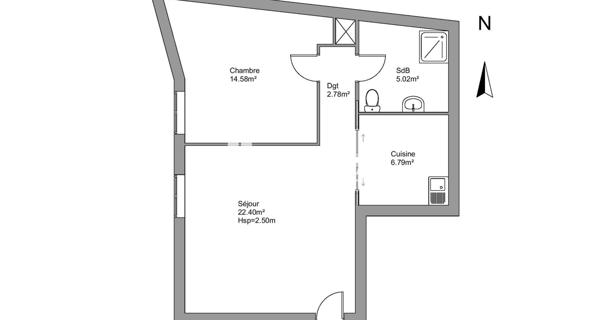 Location Appartement 2 pièces 53.13 m² - Dreux 28100