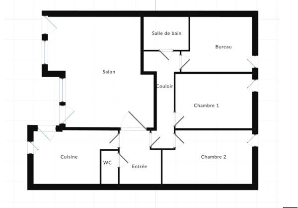 Appartement F4 à vendre  5 pièces - 77,14 m2 VERNON - 27