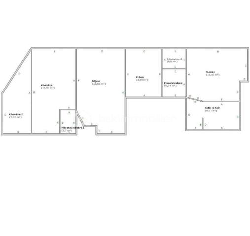 Appartement de 69,78 m²