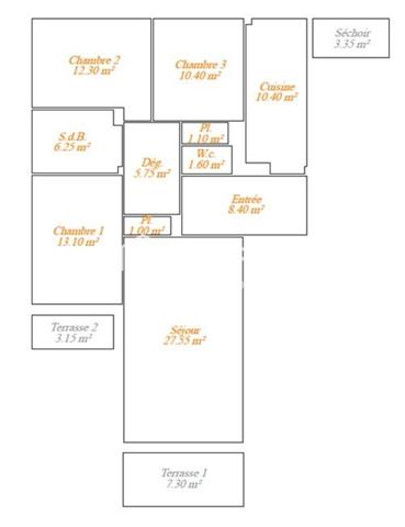 Appartement bien agencé à fort potentiel