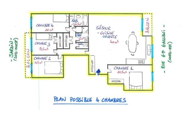 ROSNY-SOUS-BOIS / CENTRE-VILLE - APPARTEMENT 5 PIÈCES ÉTAGE ÉLEVÉ + CAVE + DOUBLE-GARAGE