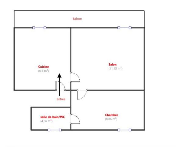 À vendre Appartement T2 de 30 m² à MARSEILLE 3EME ARRONDISSEMENT