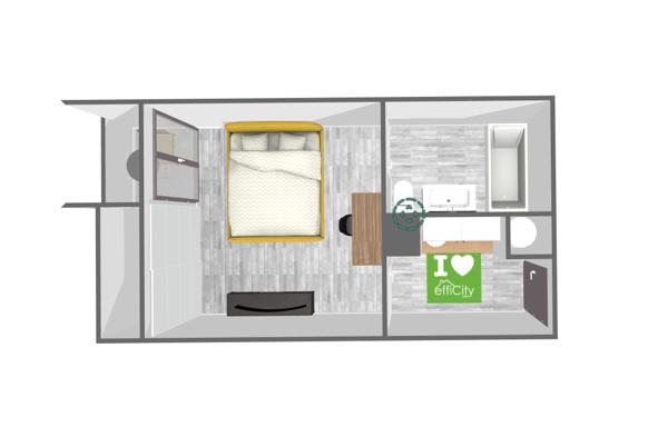 Appartement 1 pièce - 21 m²