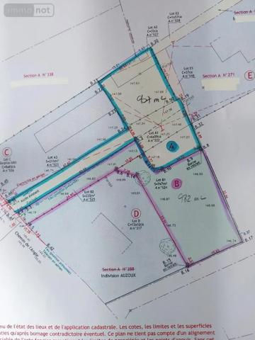 Achat - Terrain à bâtir La Pyle 27370 982 m 2