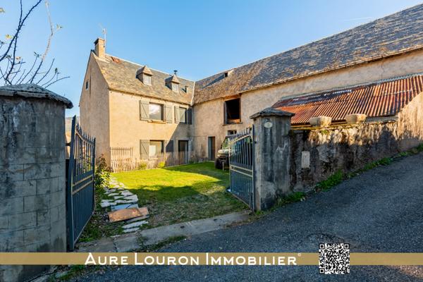 Sailhan (65170) PROPRIÉTÉ DE CHARME 143M² + GRANGE AMÉNAGEABLE/DIVISIBLE SUR LES HAUTEURS DE SAINT-LARY (SAILHAN)