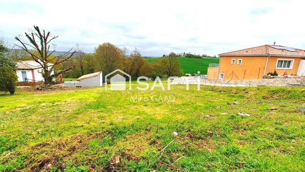 Terrain 1866 m2 avec superbe vue au calme