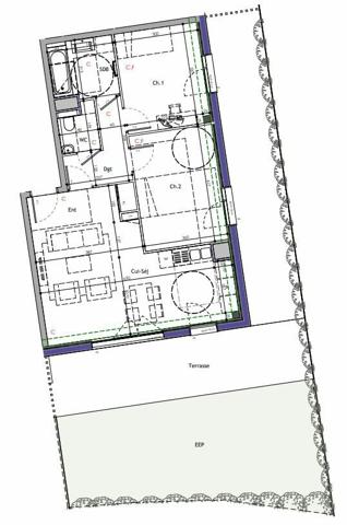 Appartement à vendre    3 pièces • 63,27 m2 Thionville