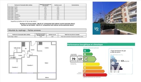 Appartement à vendre 3 pièces 58 m² Ermont
