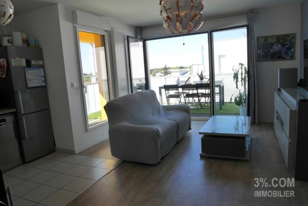 TRÉS BEL APPARTEMENT T3 RÉCENT AVEC TERRASSE EN L DE 10 m² GRANDE PLACE DE PARKING SÉCURISÉE Bouguenais (44340)