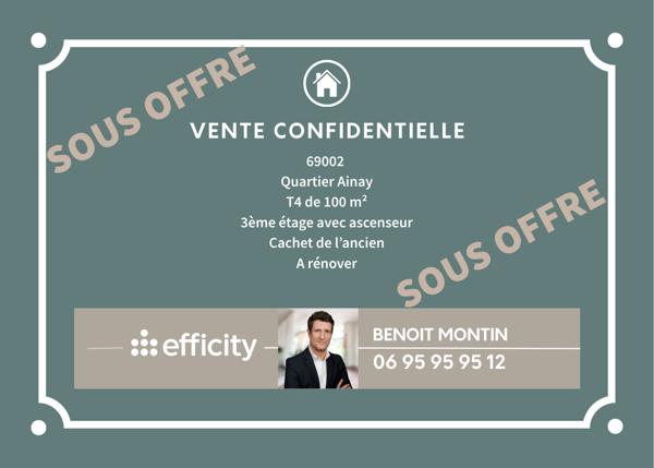 Appartement 5 pièces - 100 m² Exclusivité efficity