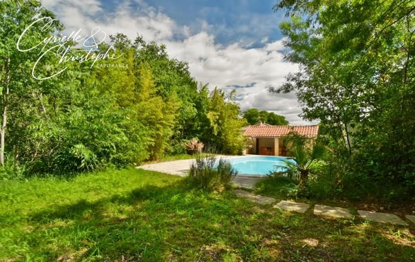 Dpt Hérault (34), à vendre à CANET, maison familiale T6 130m² avec studio indépendant, piscine, pool house sur terrain de 880m²