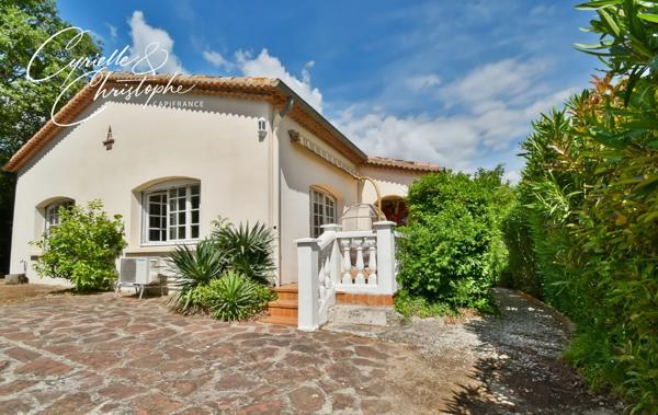 Dpt Hérault (34), à vendre à CANET, maison familiale T6 130m² avec studio indépendant, piscine, pool house sur terrain de 880m²