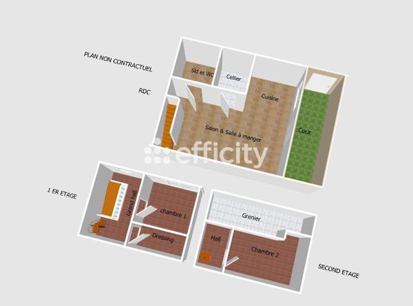 Maison 3 pièces - 77 m² Exclusivité