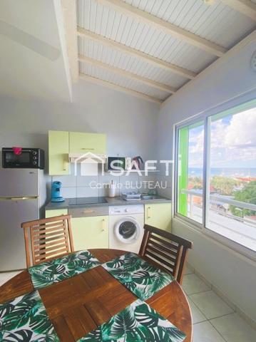 T2 avec vue mer aux Trois-Îlets