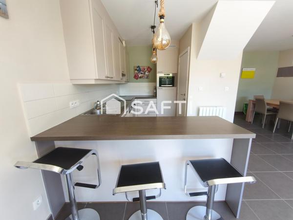 maison semi mitoyenne 3 chambres jardin parking