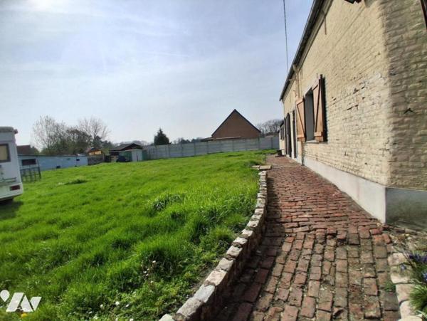 Fresnoy le grand - plain-pied 3ch  - garage et jardin