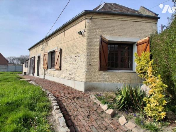 Fresnoy le grand - plain-pied 3ch  - garage et jardin
