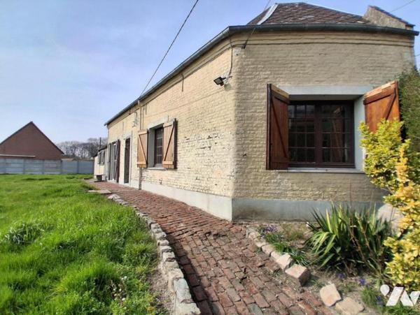 Fresnoy le grand - plain-pied 3ch  - garage et jardin