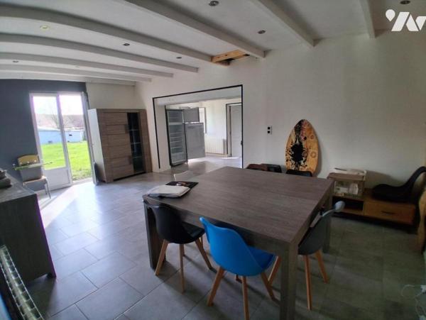 Fresnoy le grand - plain-pied 3ch  - garage et jardin