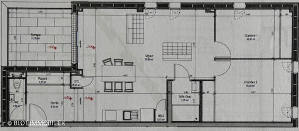 Appartement 3 pièce(s)