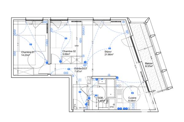 Appartement à vendre 3 pièces 67 m² Bordeaux